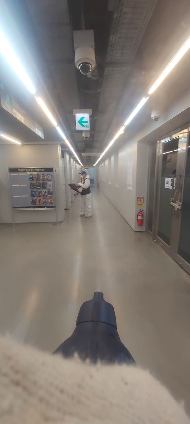 복도 전 구간 소독